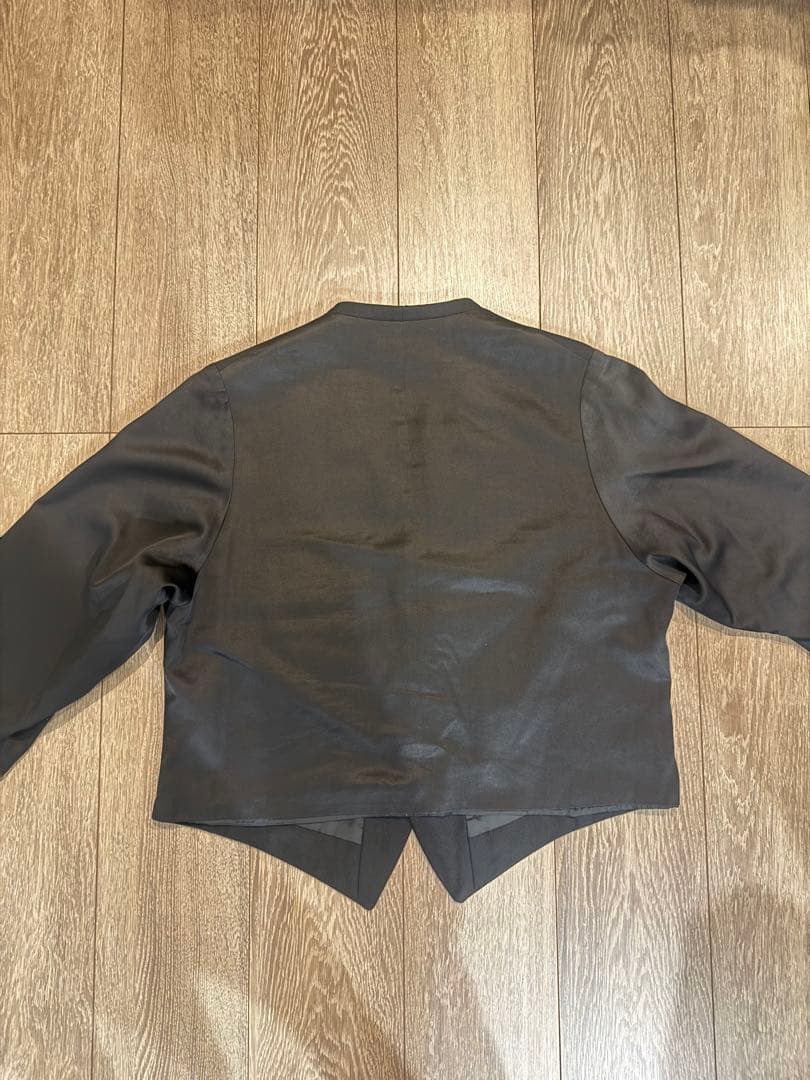 ヨウジヤマモト　短丈ノーカラージャケット