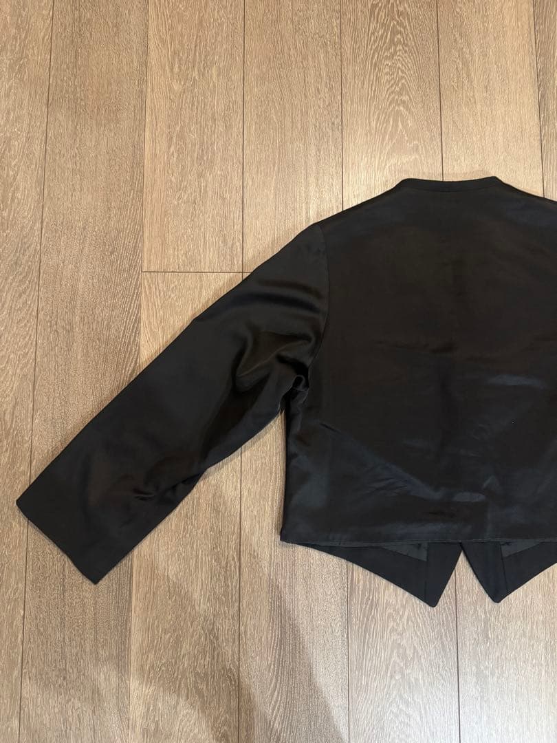 ヨウジヤマモト　短丈ノーカラージャケット