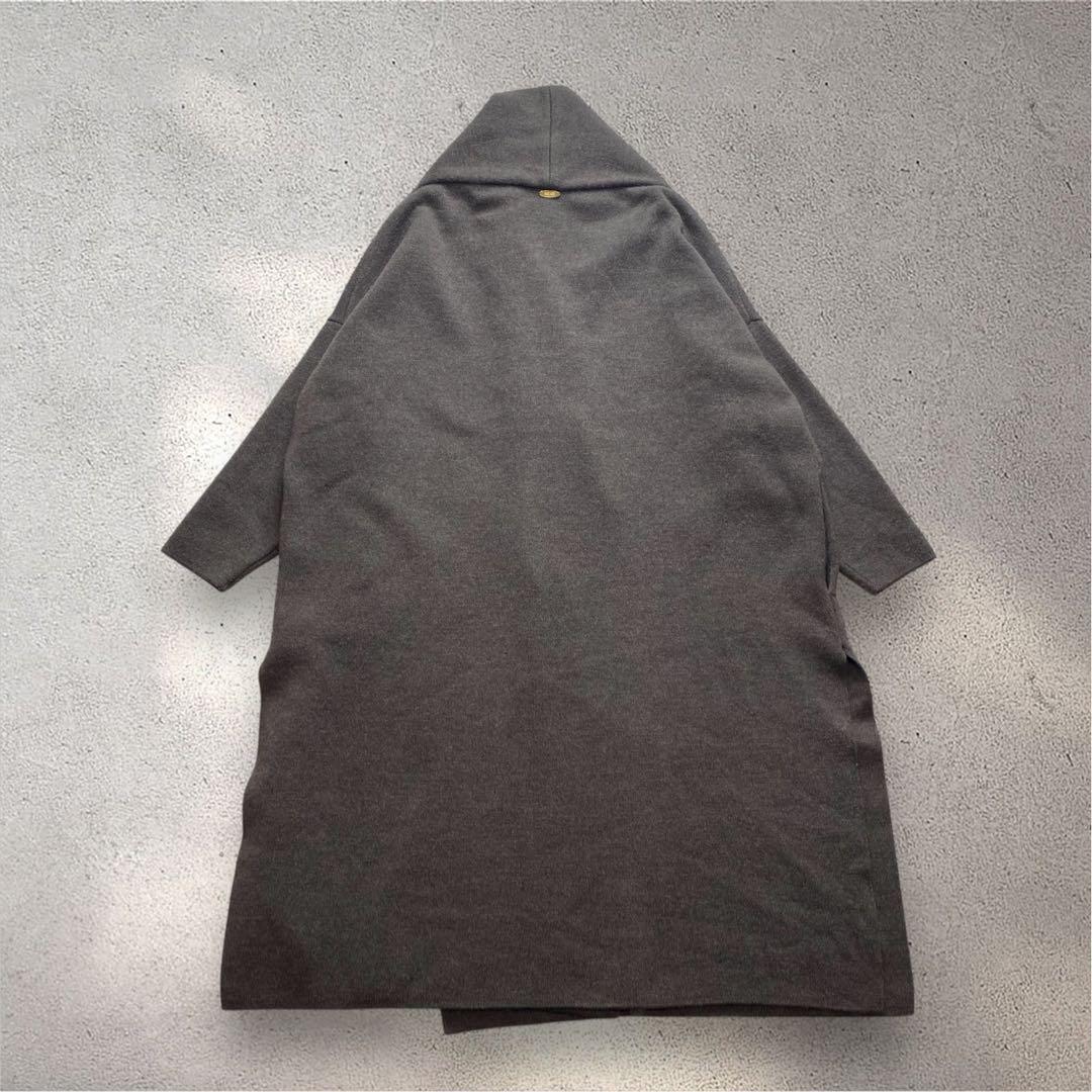 美品✨MUSE ドゥーズィエムクラス　スムースニットガウンコート　ブラウン