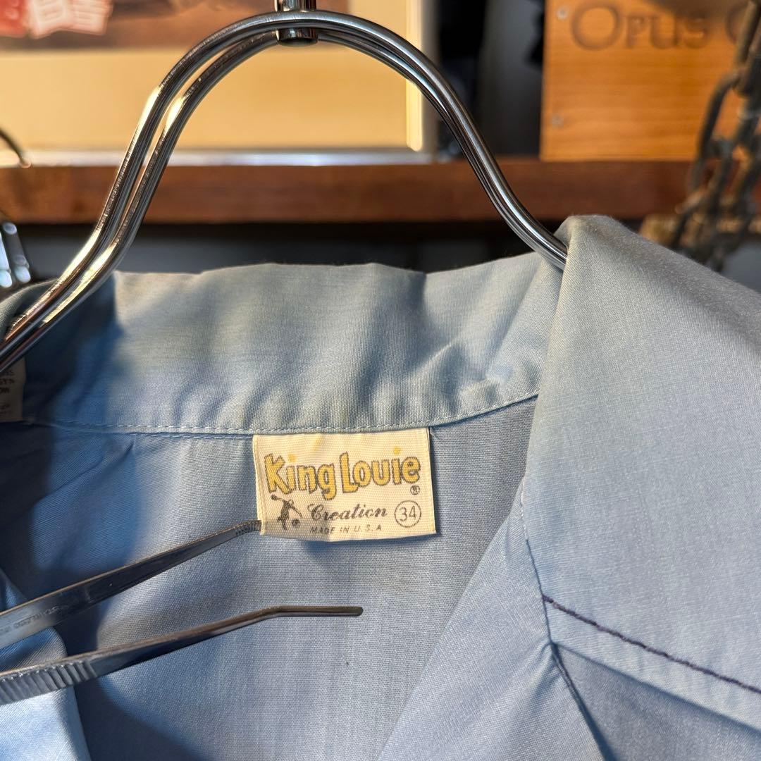 70s ビンテージの半シャツ King Louie キングルイ ボーリングシャツ