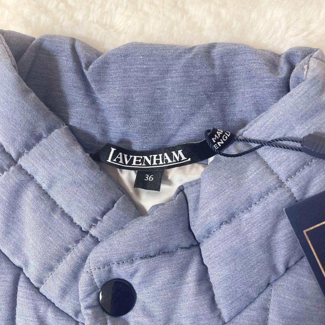 【新品/希少】定価5.5万円 LAVENHAM アーカイブ ジレ ライトブルー