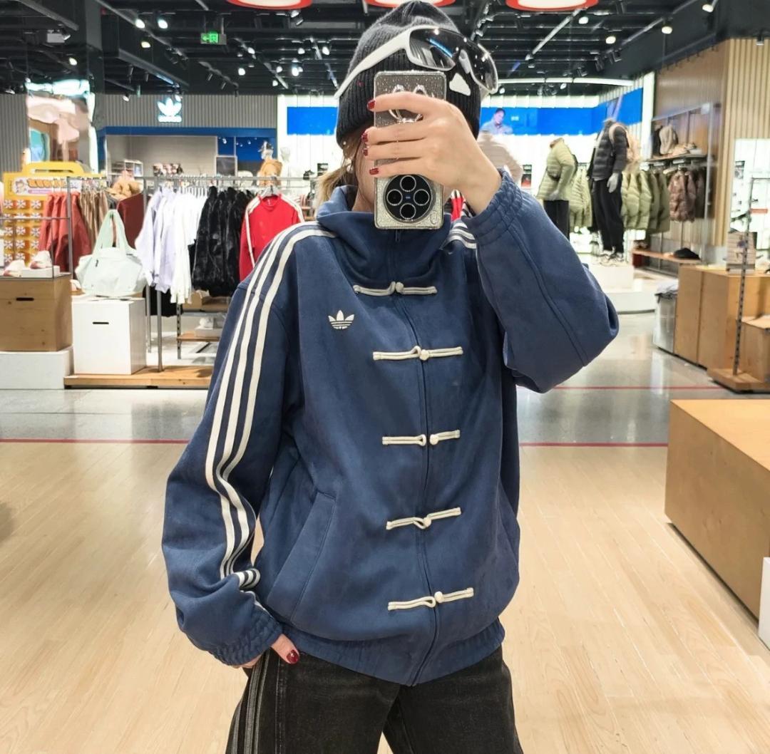 adidas ネイビー ダッフルコート サイズS