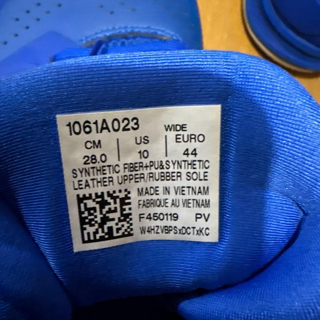 ASICS 屋内シューズ ブルー ハイカット 28cm バレーボール