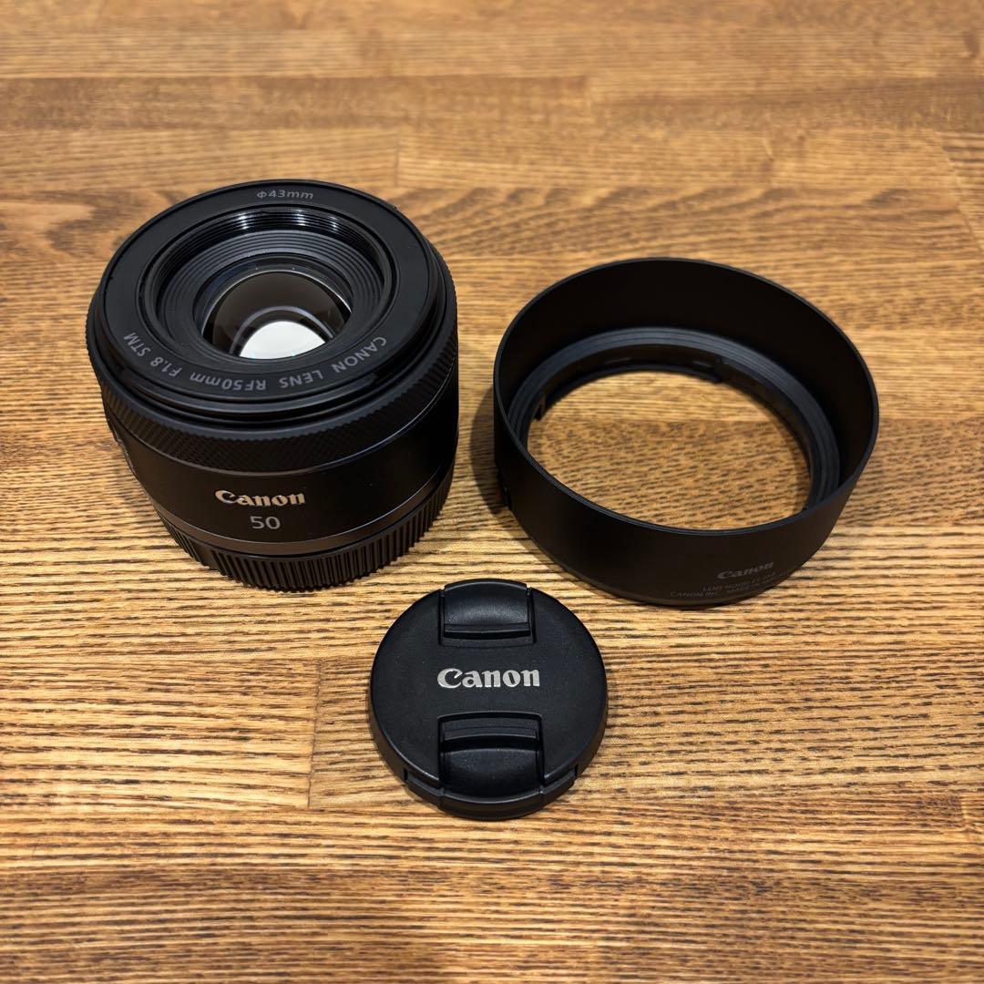 Canon RF50mm F1.8 STM 【別売りフード付】