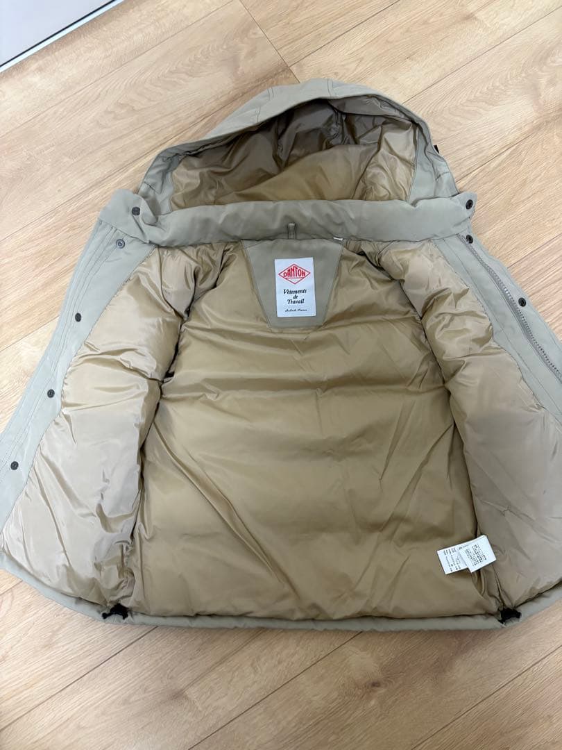 DANTON ダントン　ダウンベスト　ベージュ　サイズ36 ユニセックス