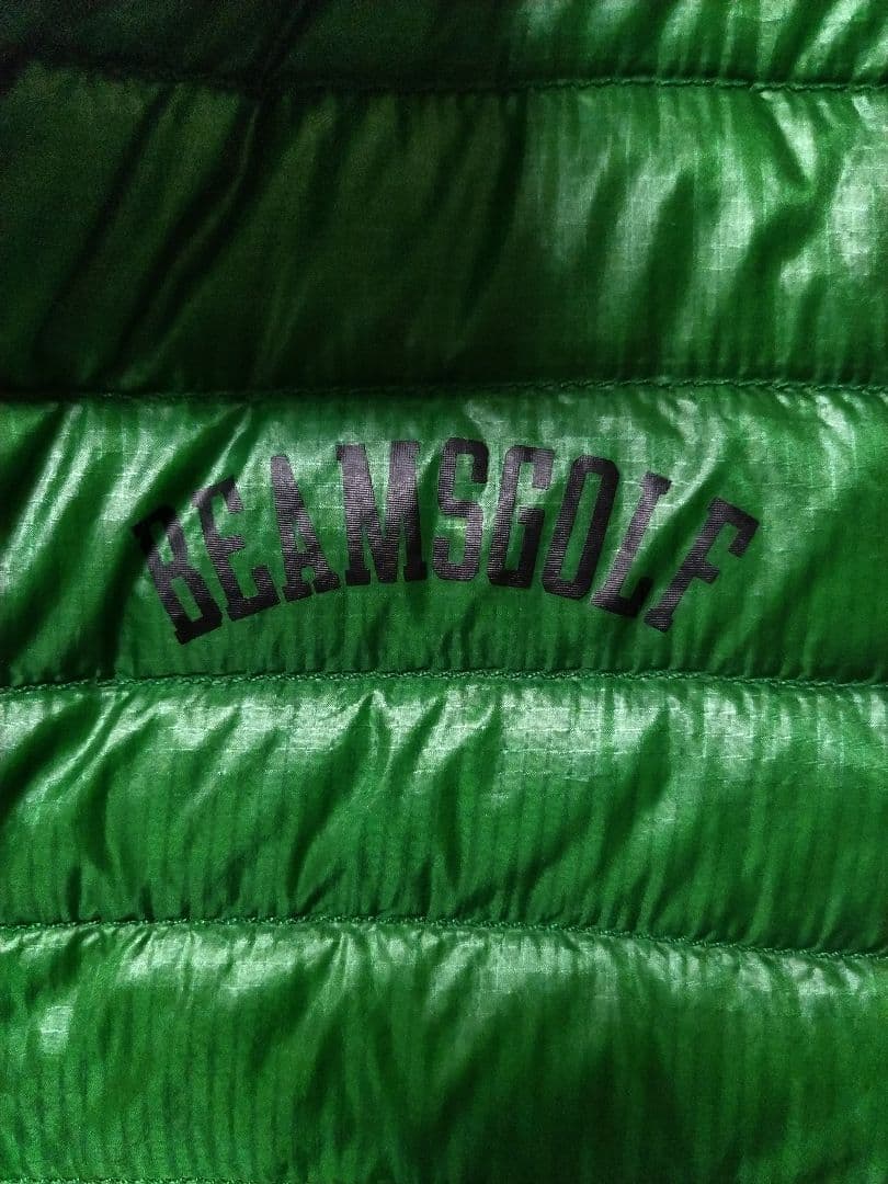 ビームスゴルフ　ハーフジップ　ダウンジャケット　グリーン