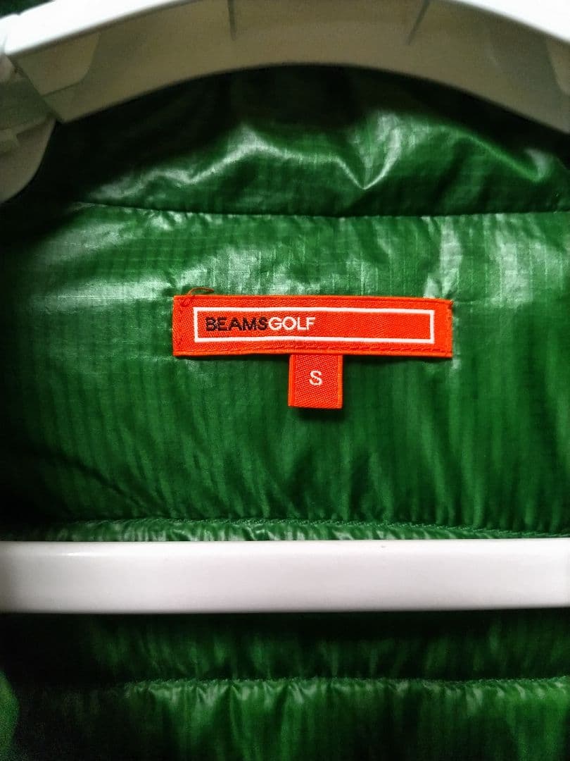 ビームスゴルフ　ハーフジップ　ダウンジャケット　グリーン