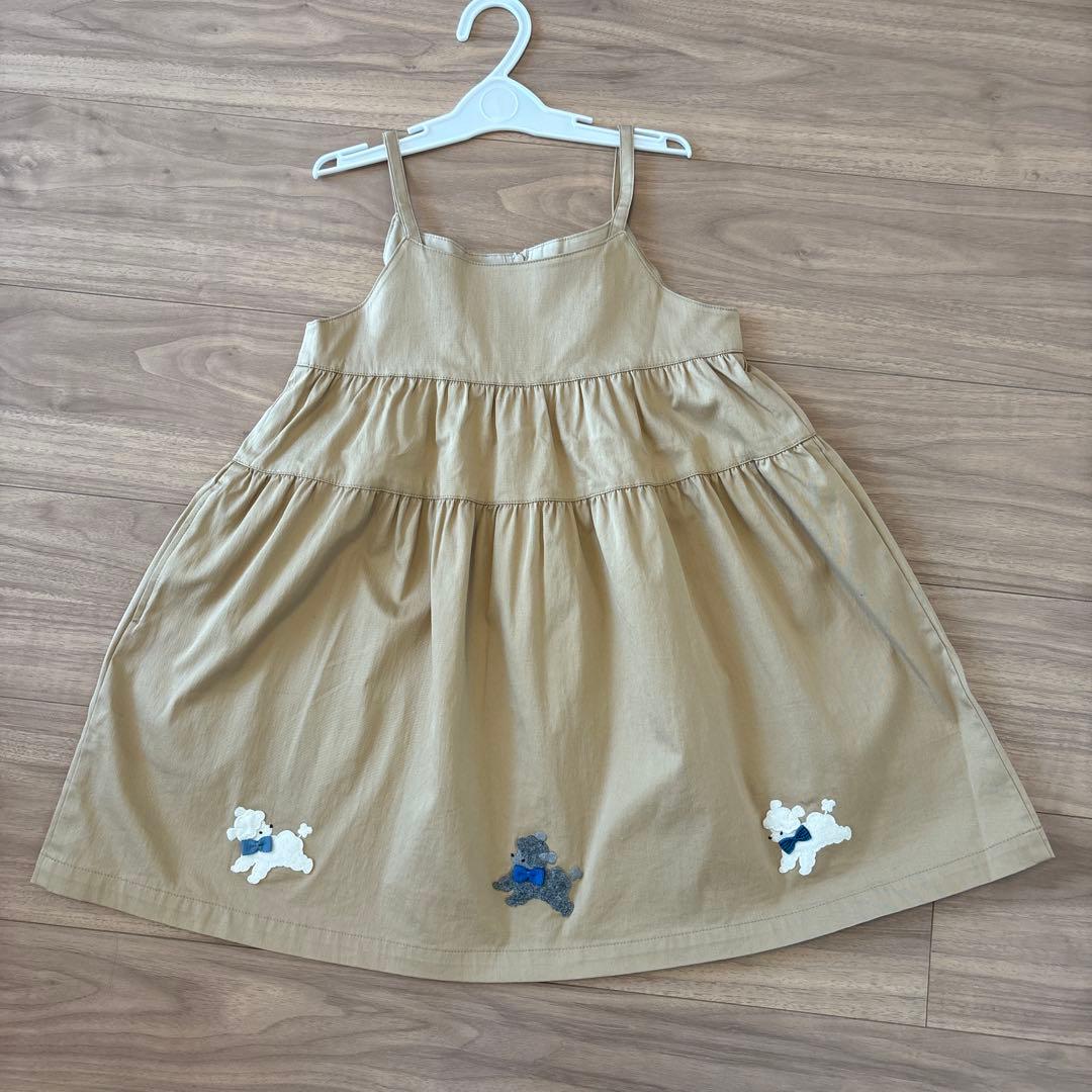 ファミリア　ティアード　キャミワンピース　110size