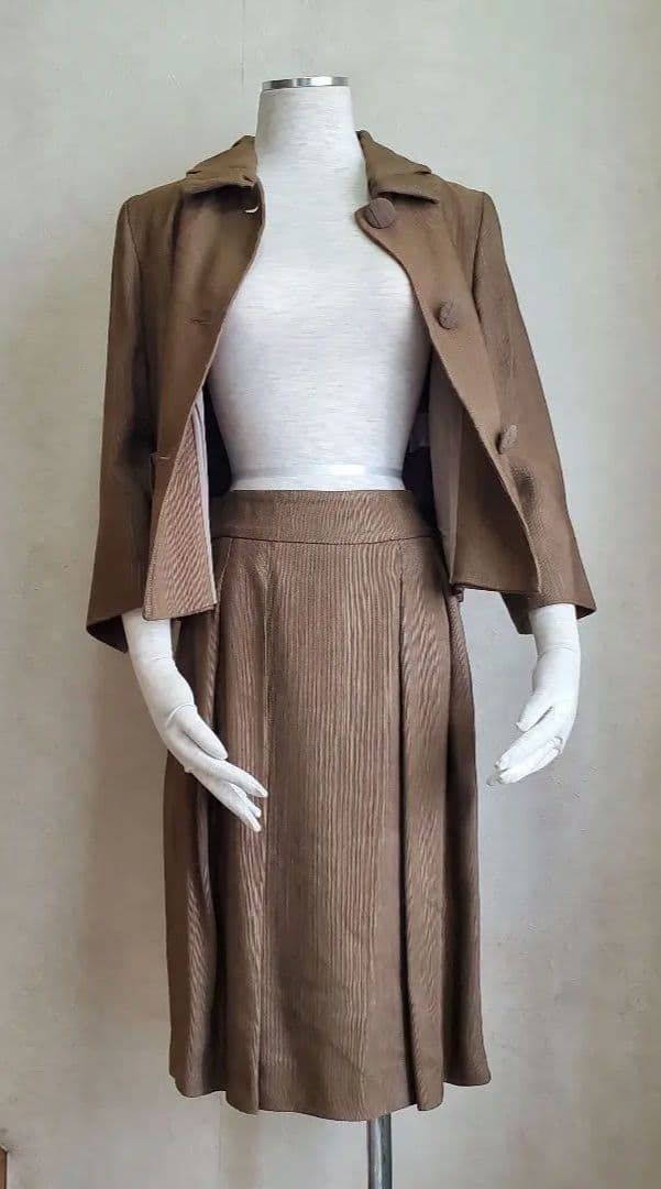 Max Mara　マックスマーラ　七分袖　デザインスーツ　麻　サイズ40