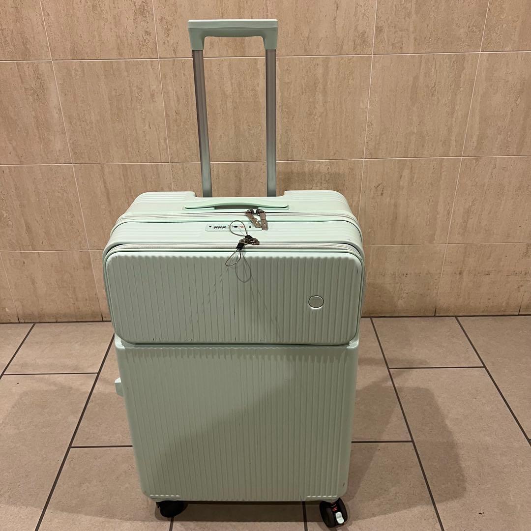 【極美品】L 80L キャリーケース スーツケース 前開き カップホルダー付