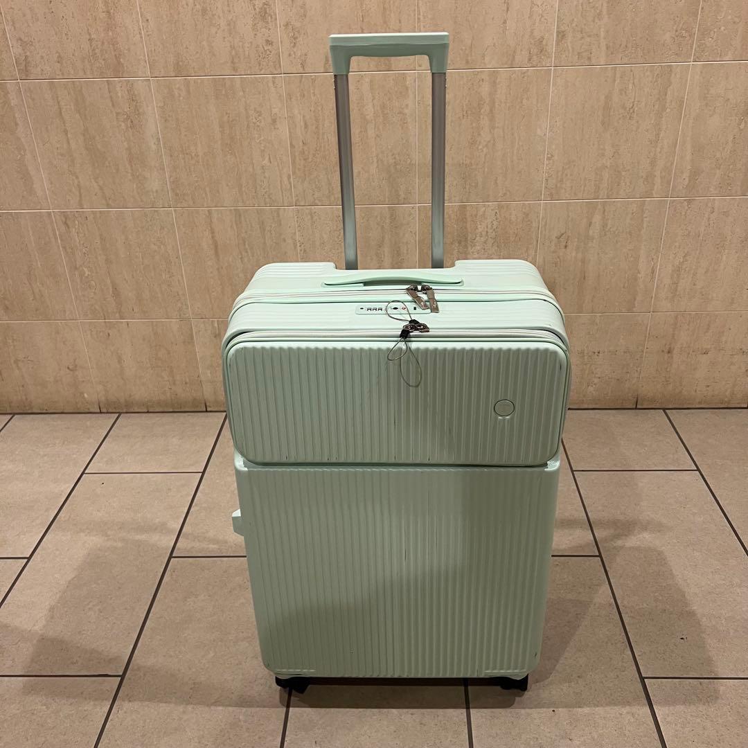 【極美品】L 80L キャリーケース スーツケース 前開き カップホルダー付