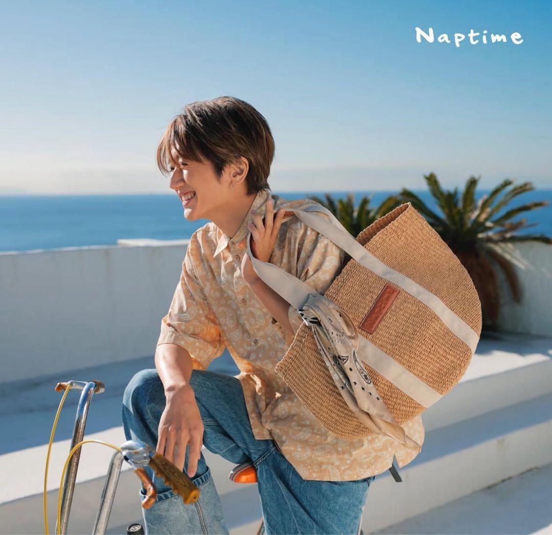 【新品】Naptime.バスケットバッグ/ベージュ