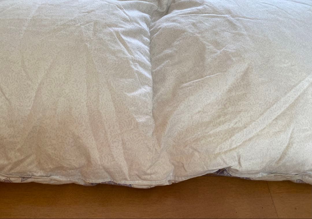 西川羽毛掛け布団 シングル 花柄　 ダウン95% フェザー5%充填物2.0㎏