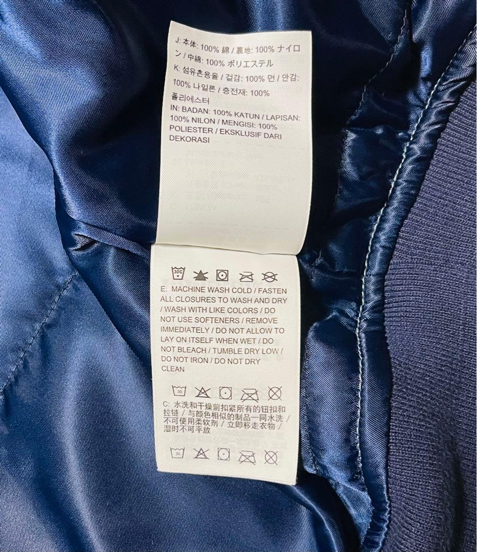 『希少』supreme ナイキ　NBA トリプルコラボ　スタジャン　デニム素材