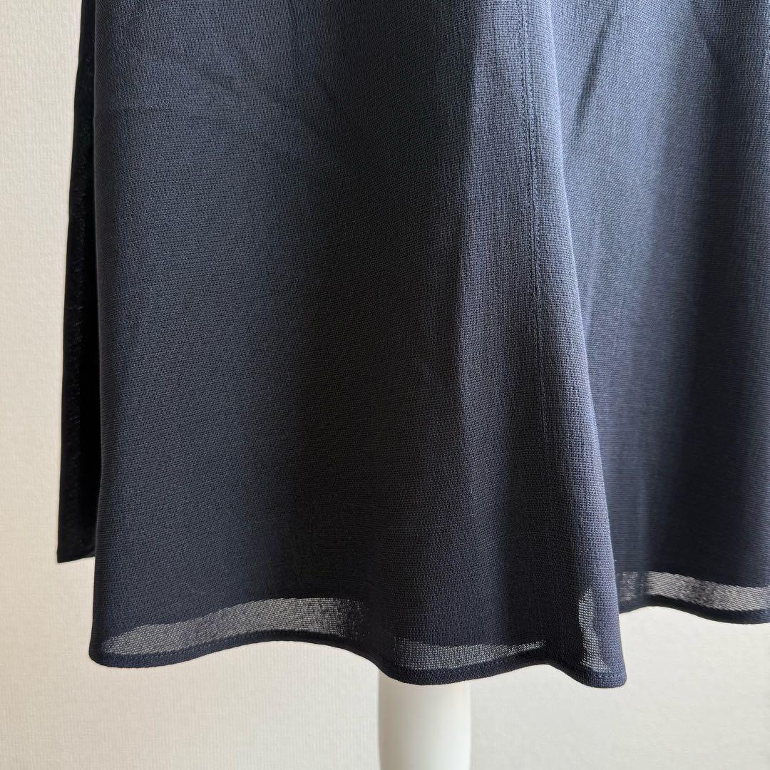 新品　エポカ　夏用　スーツ　ジョーゼット　ネイビー　38 ジャケット