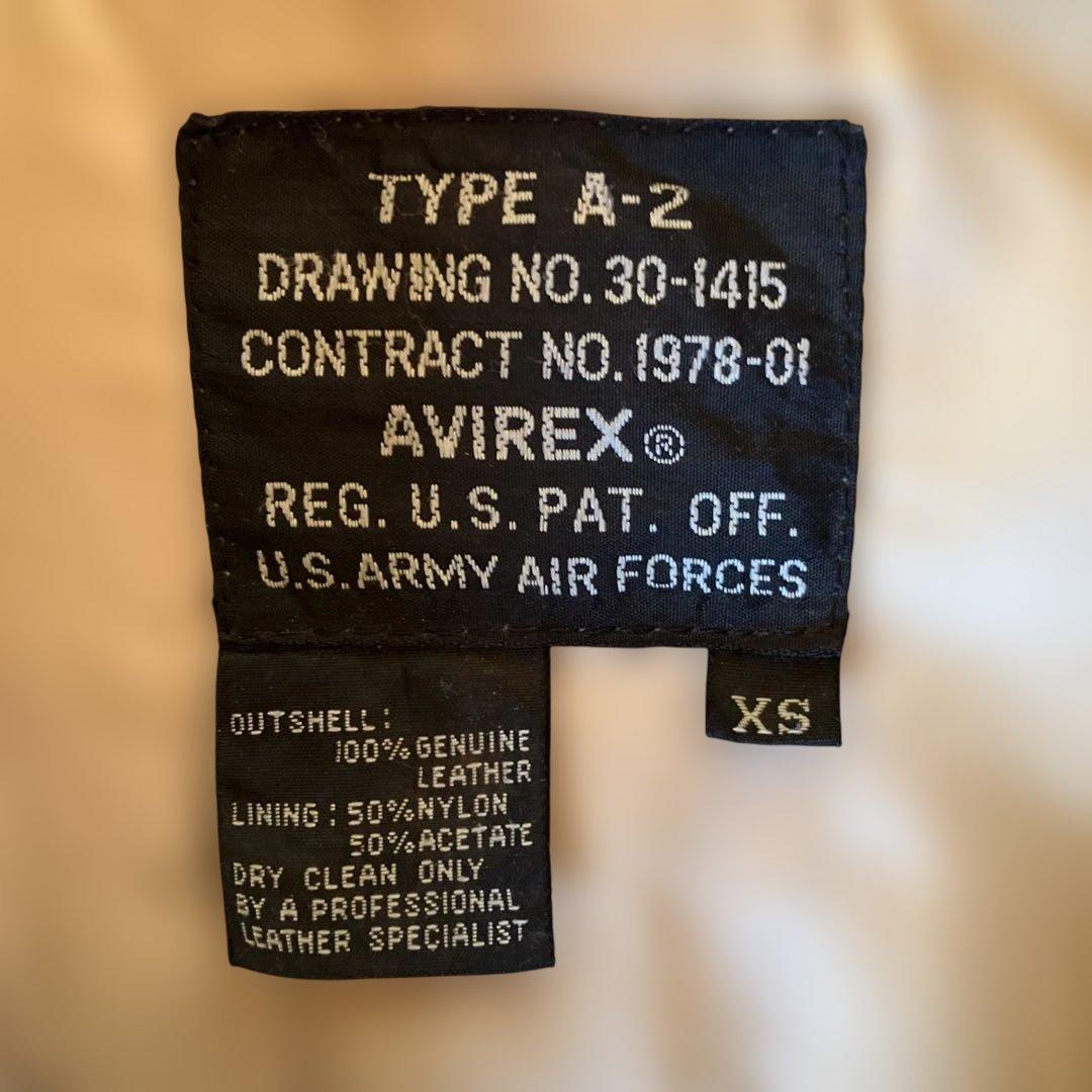 AVIREX アヴィレックス A-2 レザーフライトジャケット　メンフィスベル