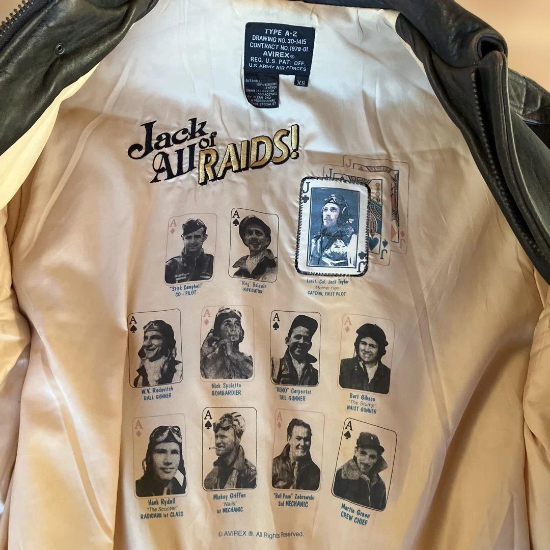 AVIREX アヴィレックス A-2 レザーフライトジャケット　メンフィスベル