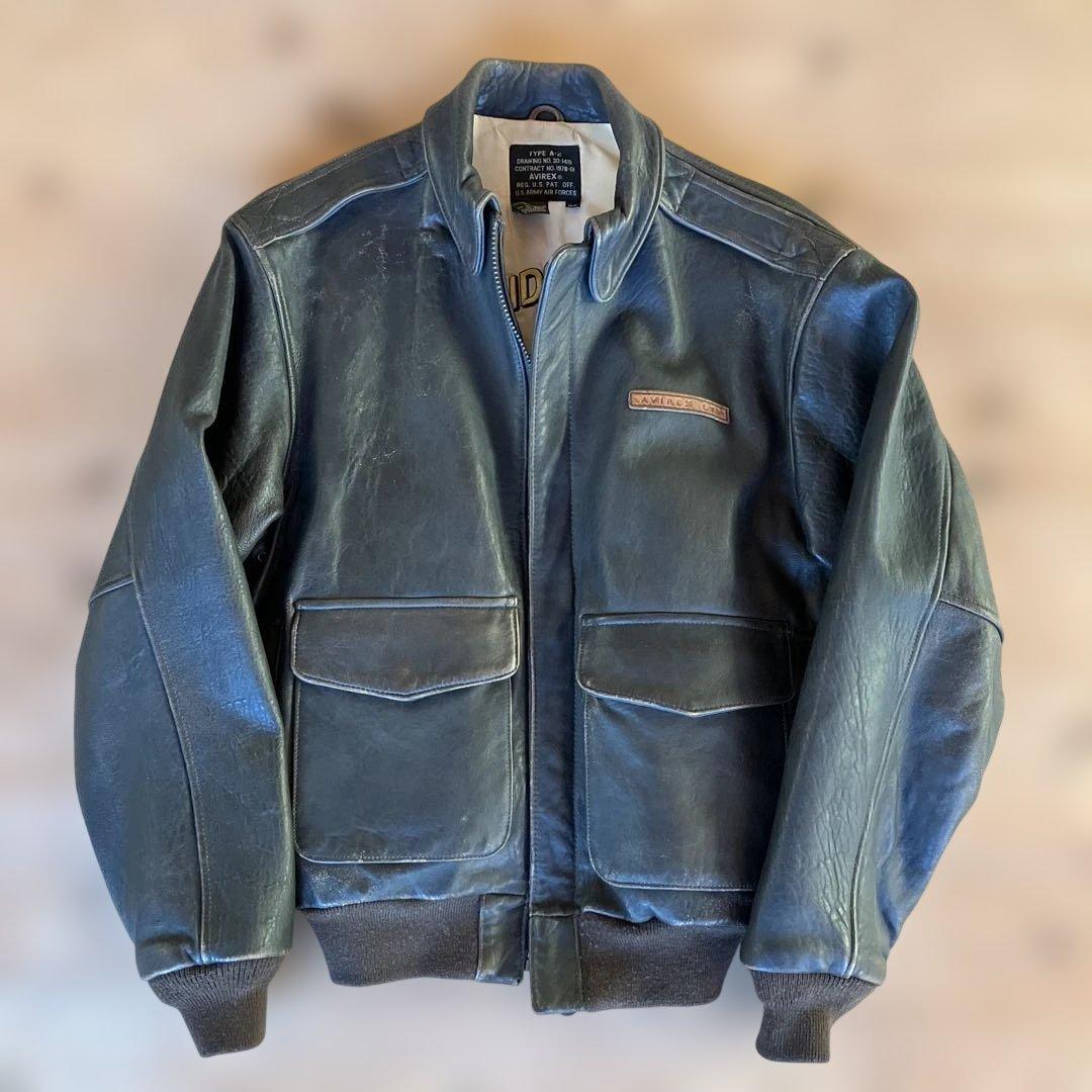 AVIREX アヴィレックス A-2 レザーフライトジャケット　メンフィスベル