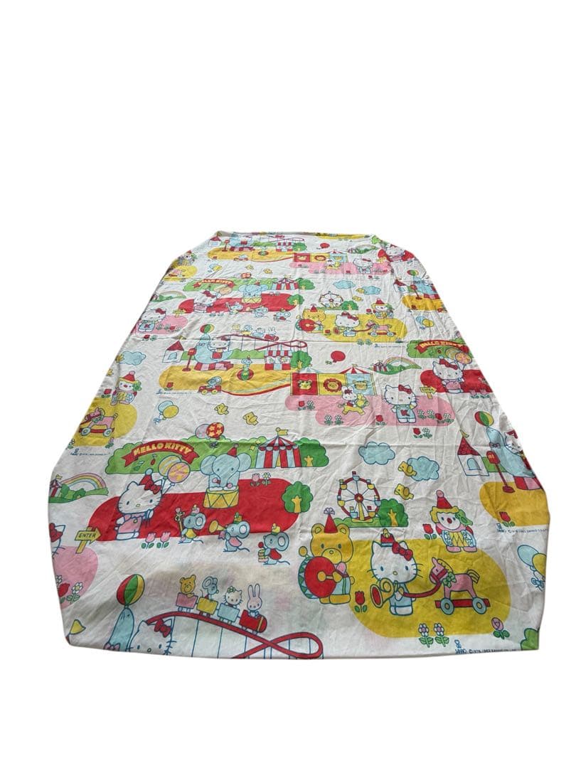 ☆SANRIO HELLO KITTY ビンテージシーツ　フィット　キティ