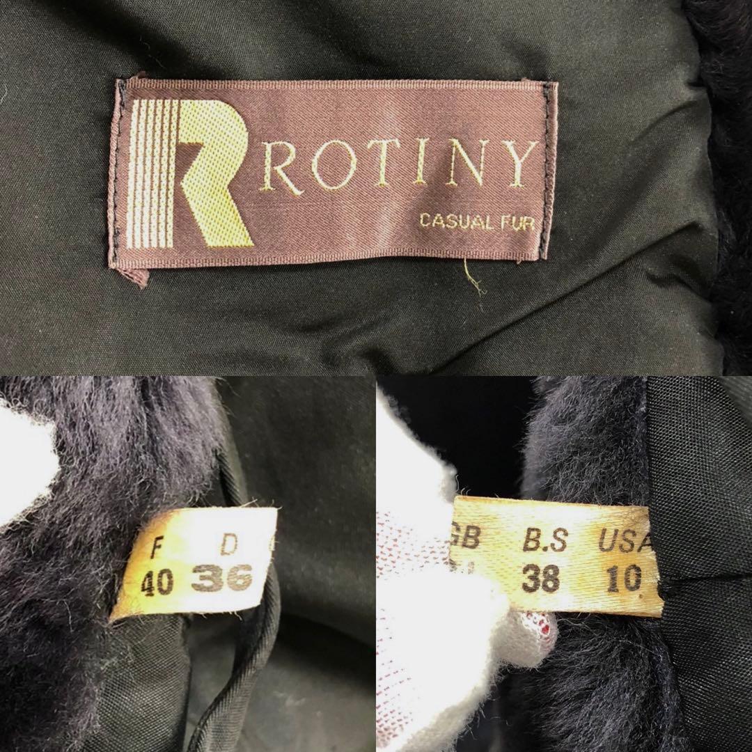 美品✨シェアードヌートリア 本毛皮 リアルファーコート 袖デザイン ブラック