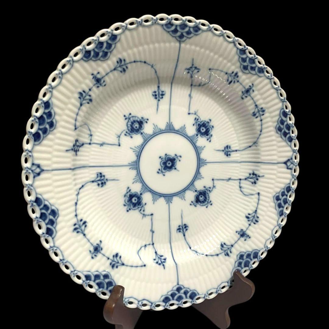 ロイヤルコペンハーゲン ブルーフルーテッド フルレース プレート 5枚セット