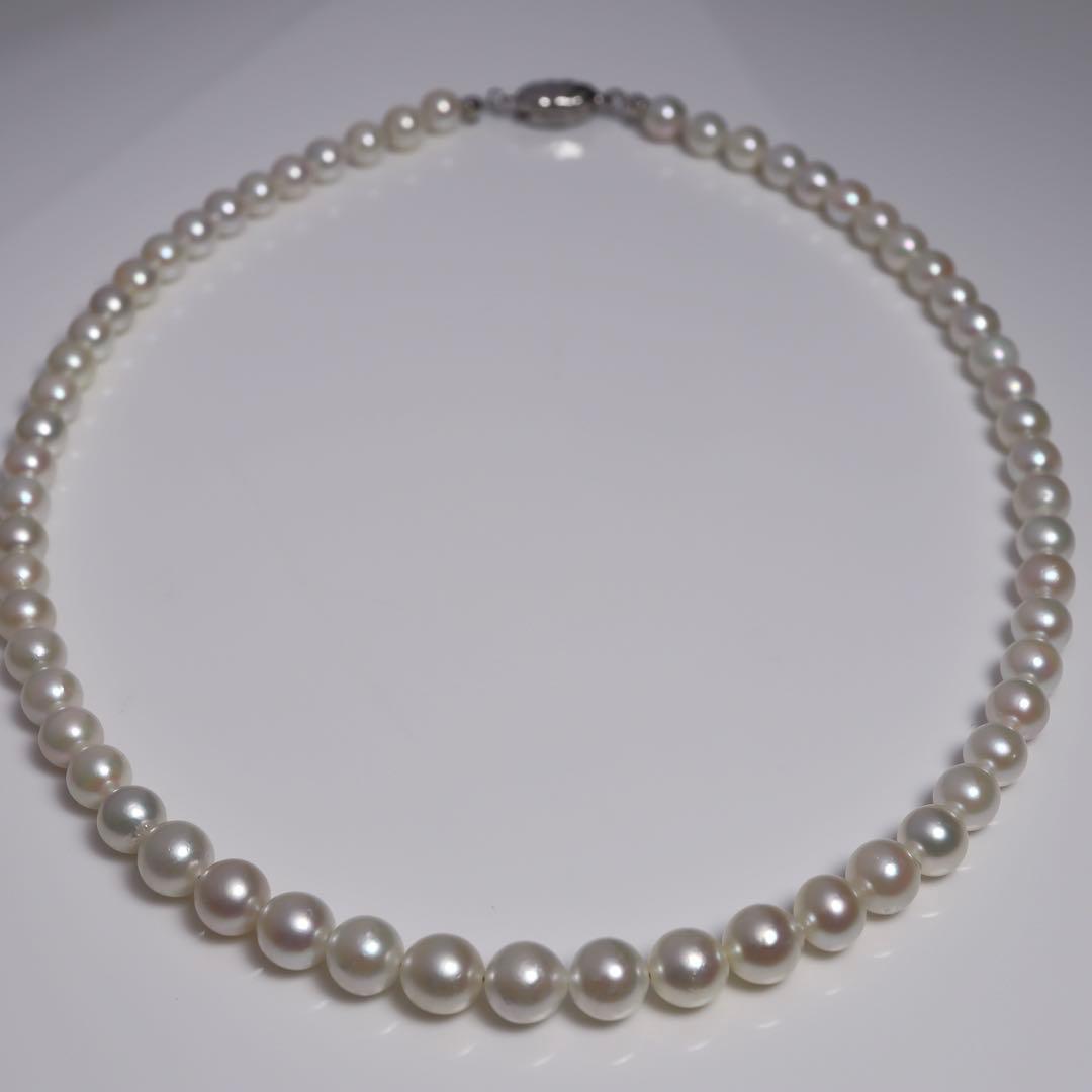 あこや真珠 ネックレス あこやパール ネックレス 一連パールネックレス ホワイト