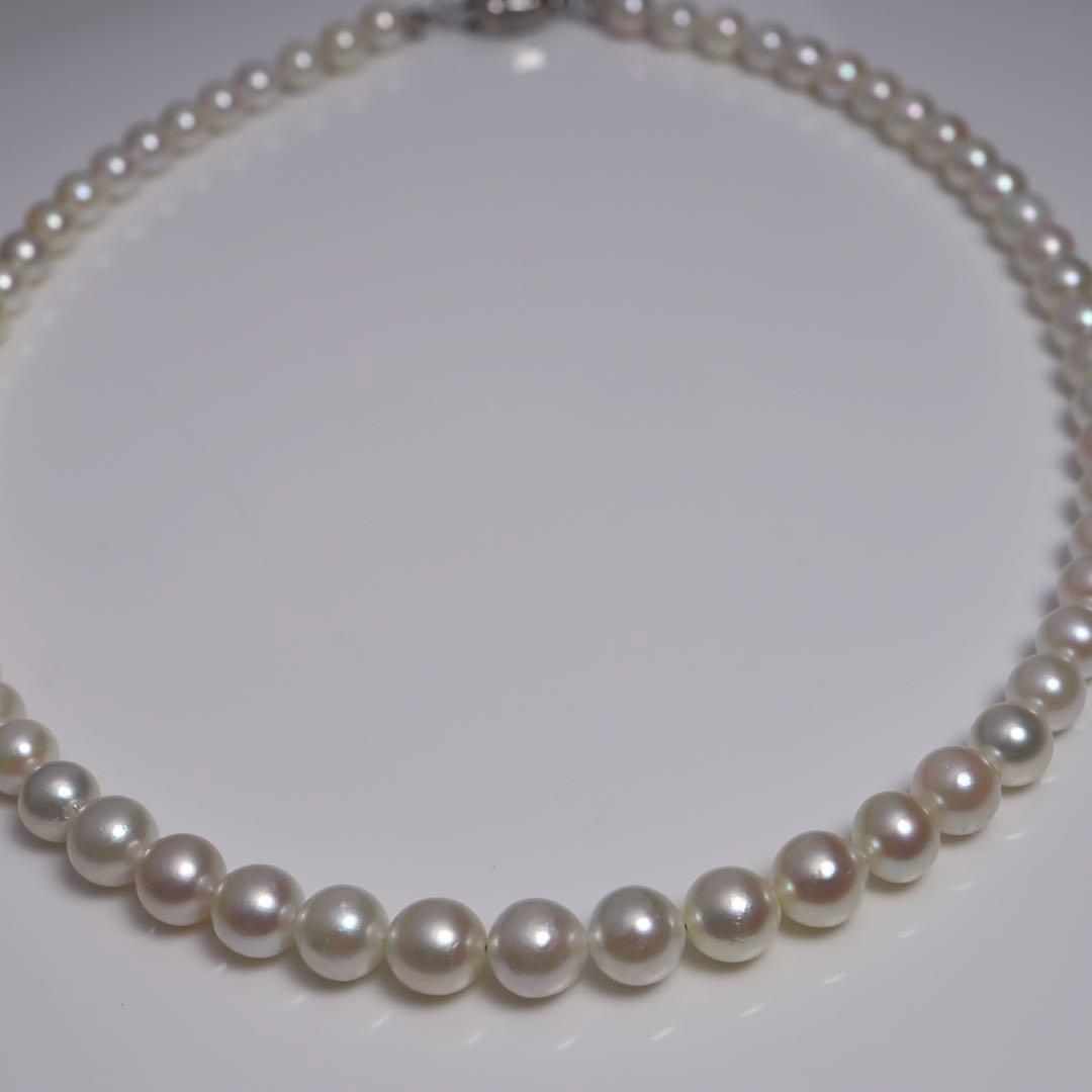 あこや真珠 ネックレス あこやパール ネックレス 一連パールネックレス ホワイト