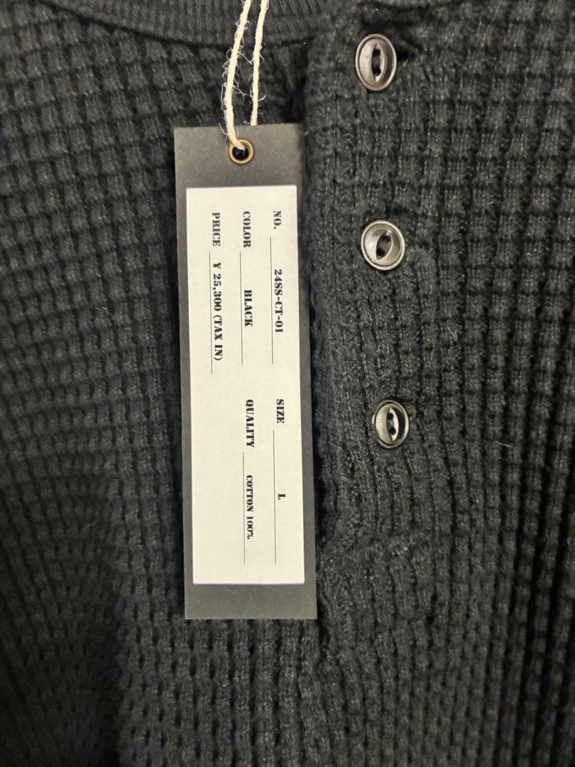 最終値下げ‼️exodus ヘビーウェイトヘンリーネック　ブラック　Lサイズ