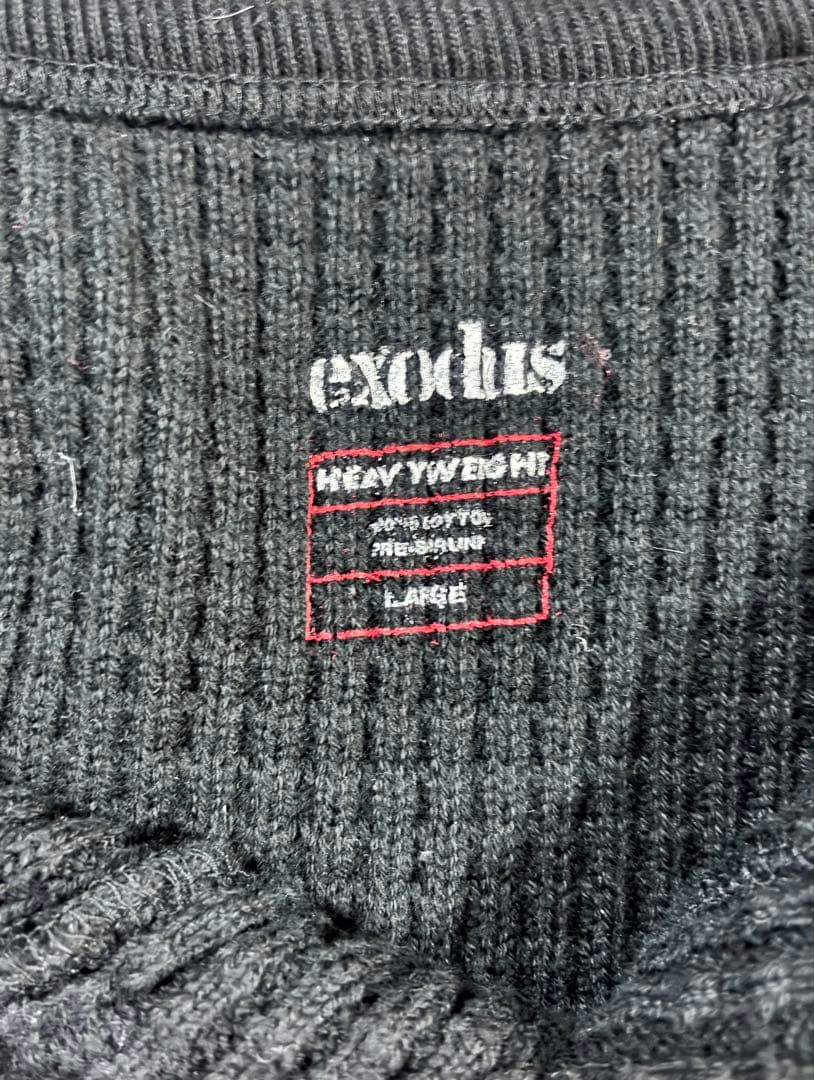 最終値下げ‼️exodus ヘビーウェイトヘンリーネック　ブラック　Lサイズ