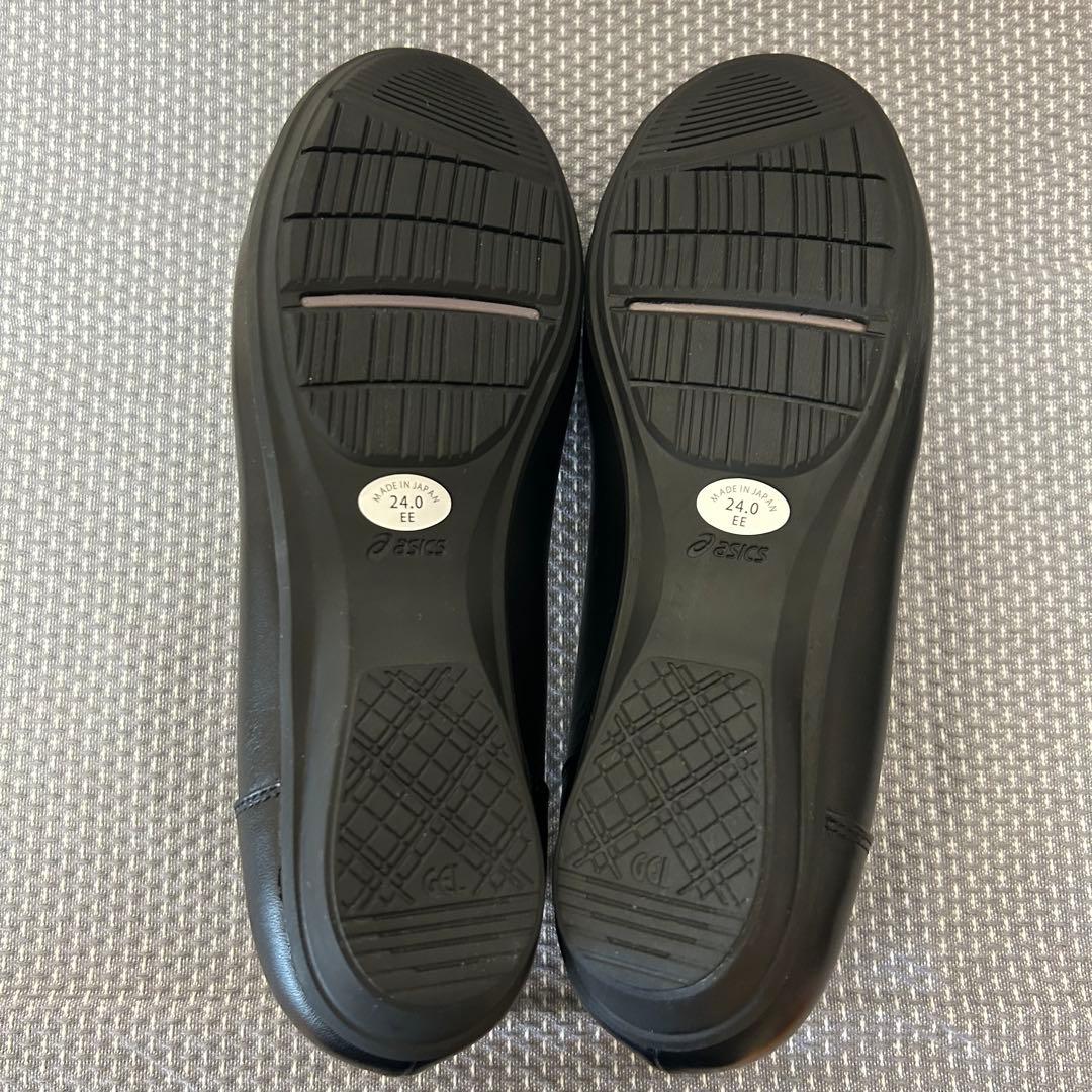 【新品】アシックスウォーキング ぺダラ パンプス 24cm ブラック 黒