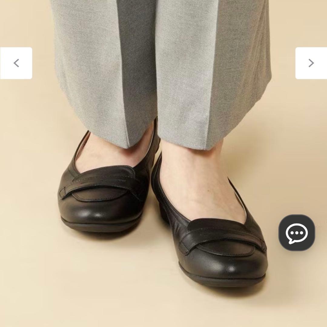 【新品】アシックスウォーキング ぺダラ パンプス 24cm ブラック 黒