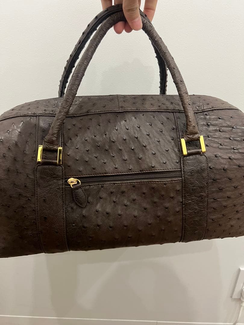 美品！オーストリッチ　ボストンバック　定価29万