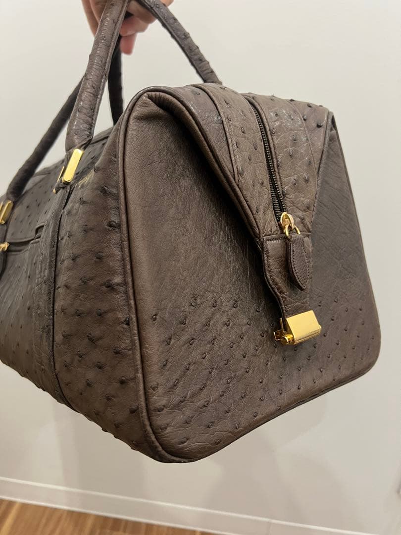 美品！オーストリッチ　ボストンバック　定価29万