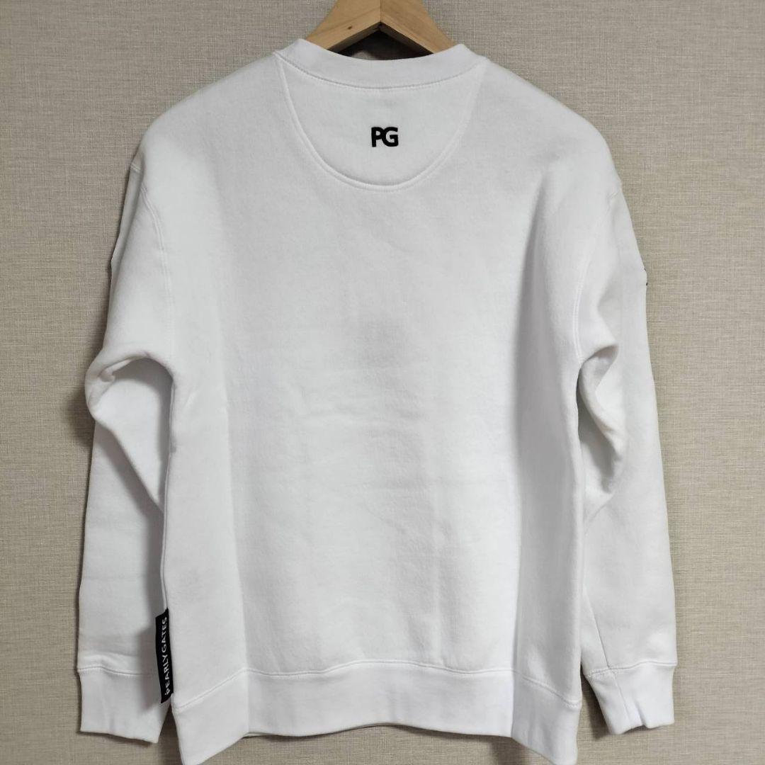 【新品タグ付】パーリーゲイツ ミッキー コラボ スウェット 裏起毛 白