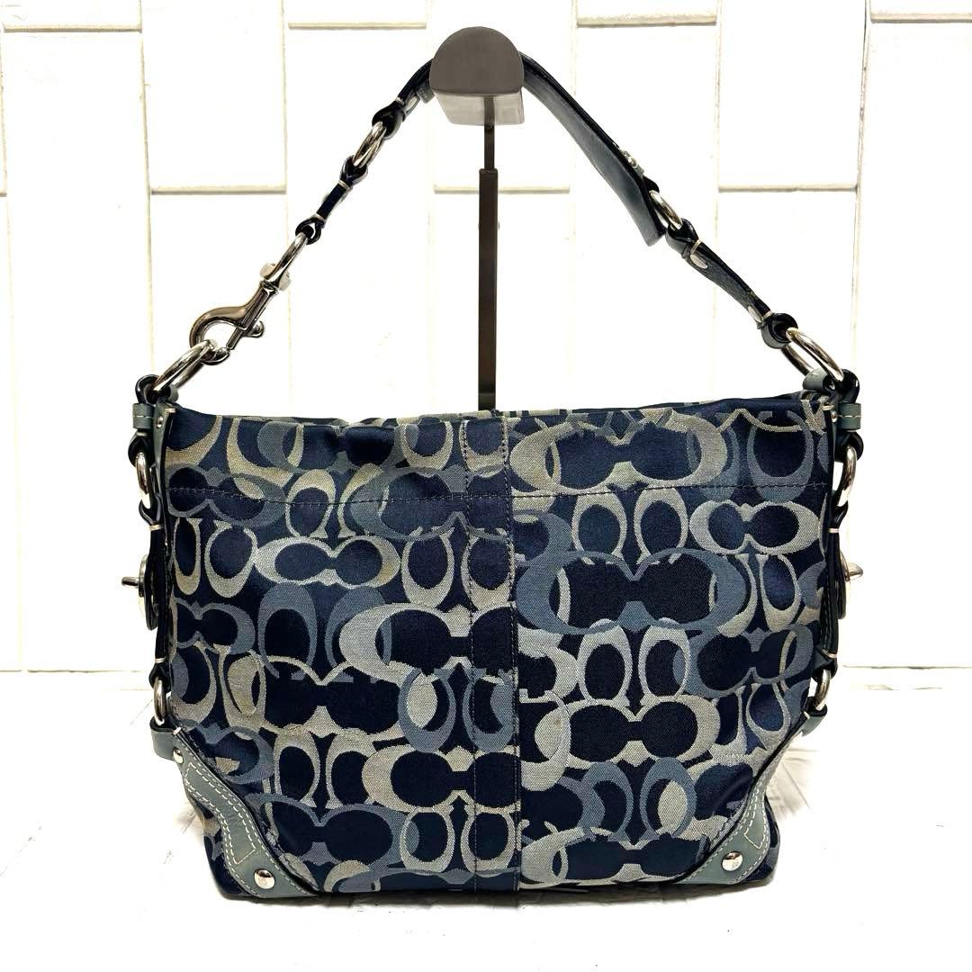 希少 COACH コーチ トートバッグ オプティック シグネチャー F13980