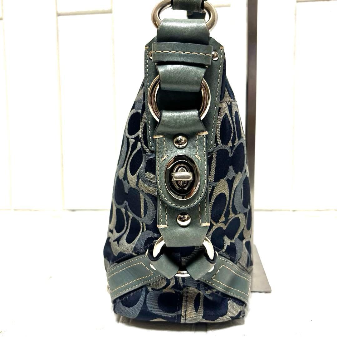 希少 COACH コーチ トートバッグ オプティック シグネチャー F13980