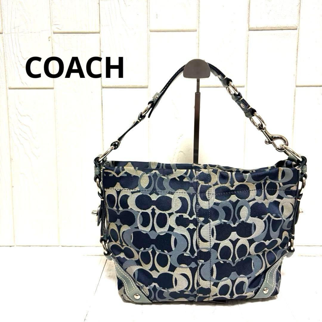 希少 COACH コーチ トートバッグ オプティック シグネチャー F13980