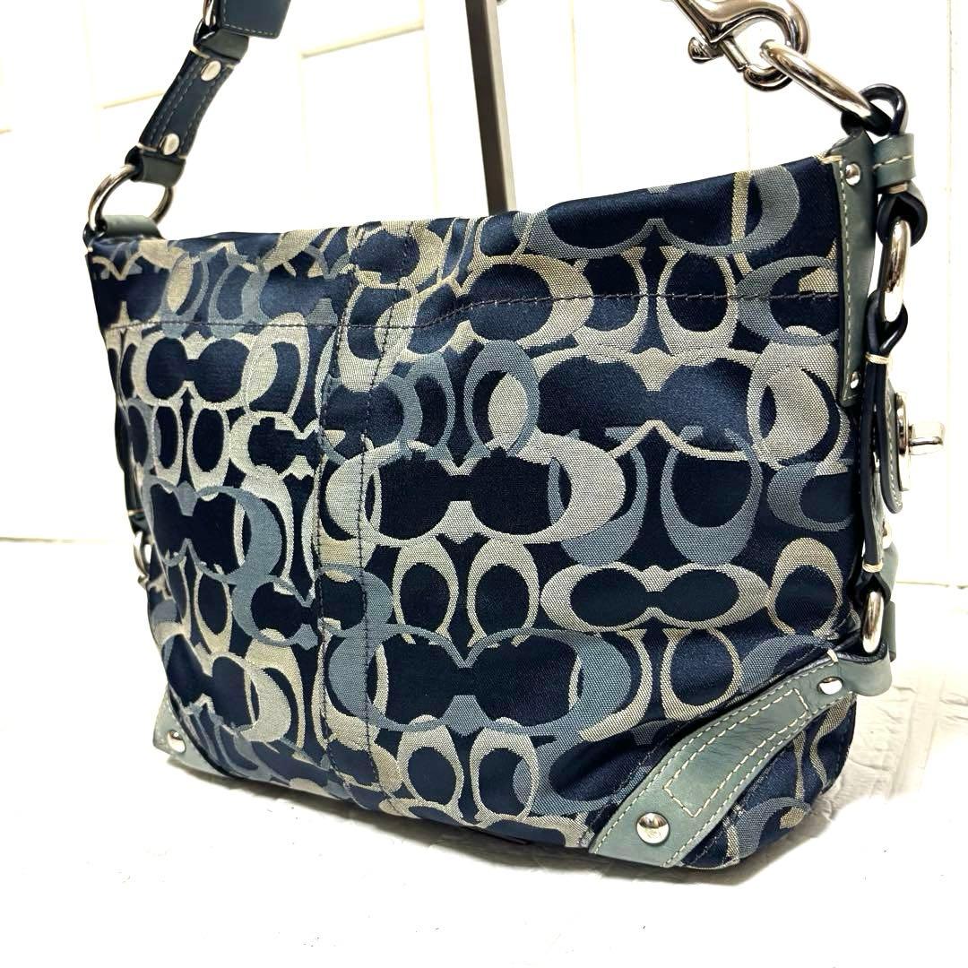 希少 COACH コーチ トートバッグ オプティック シグネチャー F13980