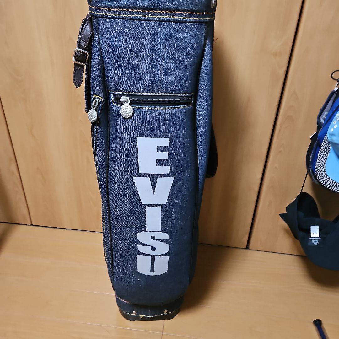 EVISU ゴルフバッグ デニムキャディバッグ