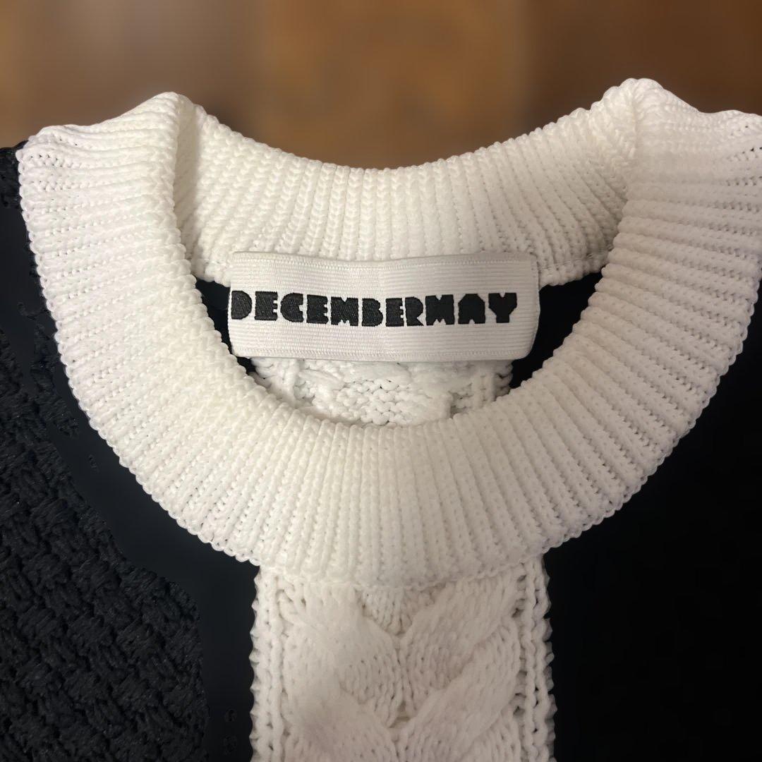 DECEMBER MAY☆ディッセンバーメイ 黒×白ニット
