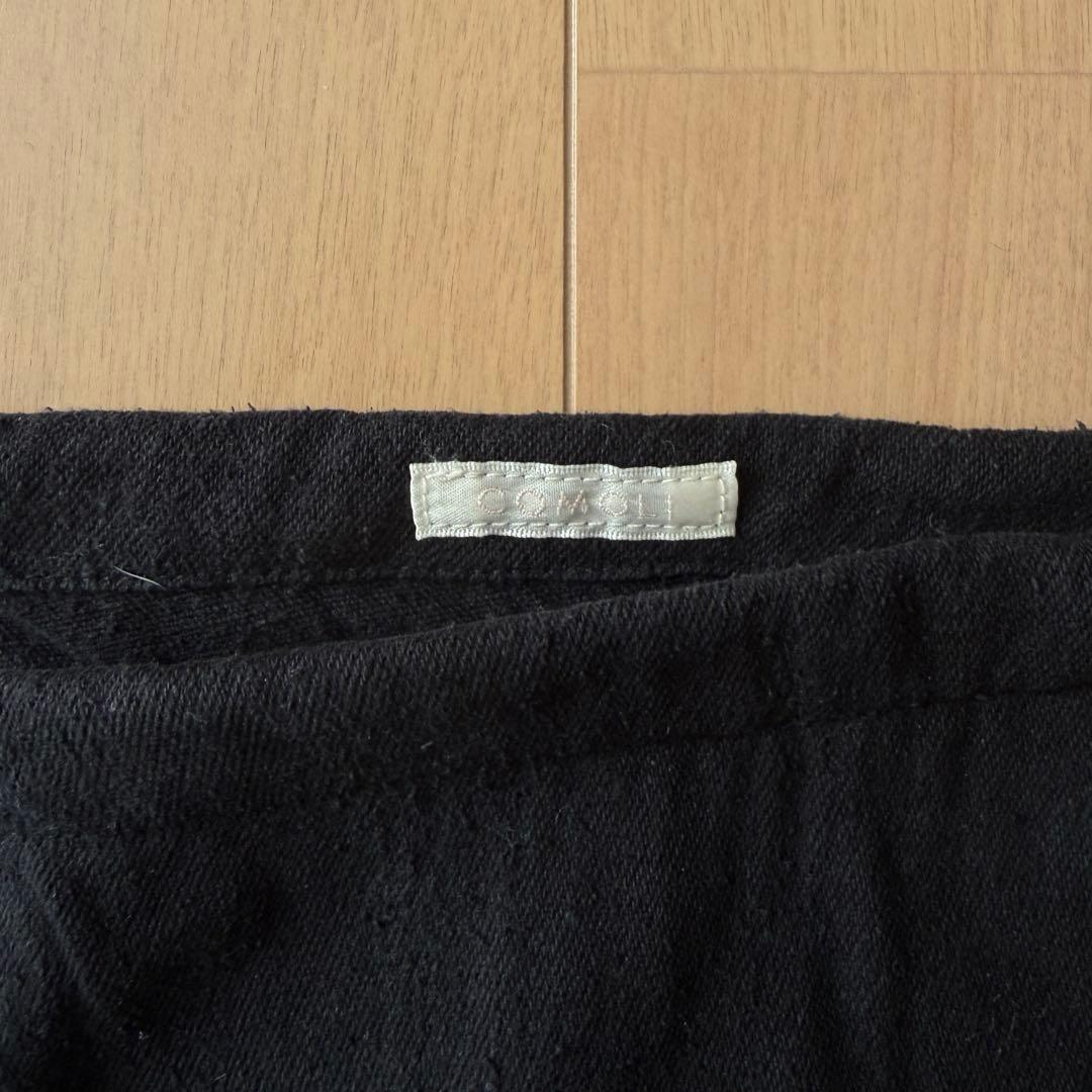 comoli シルクネップ ドローストリングパンツ