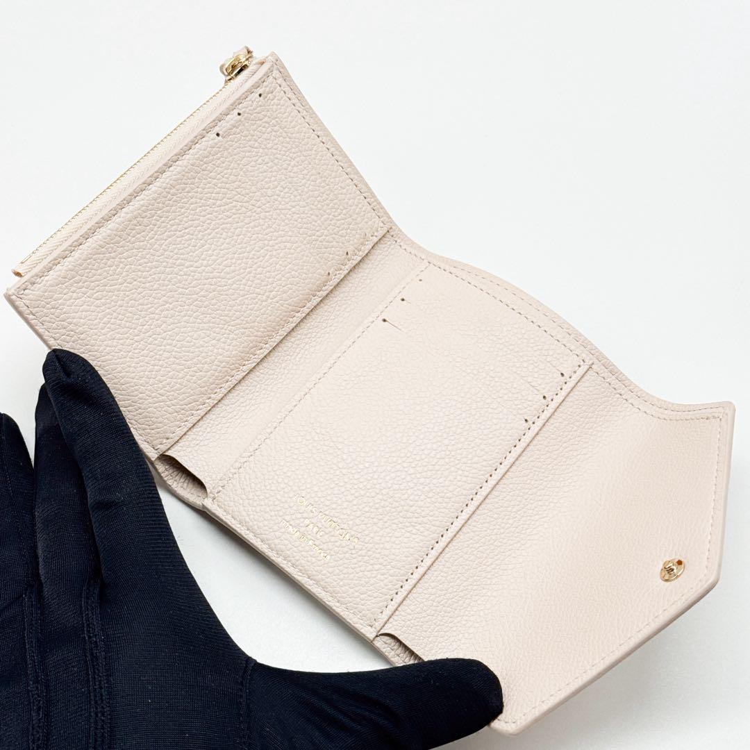 ルイヴィトン モノグラム アンプラント ヴィクトリーヌ 二つ折り財布 ホワイト