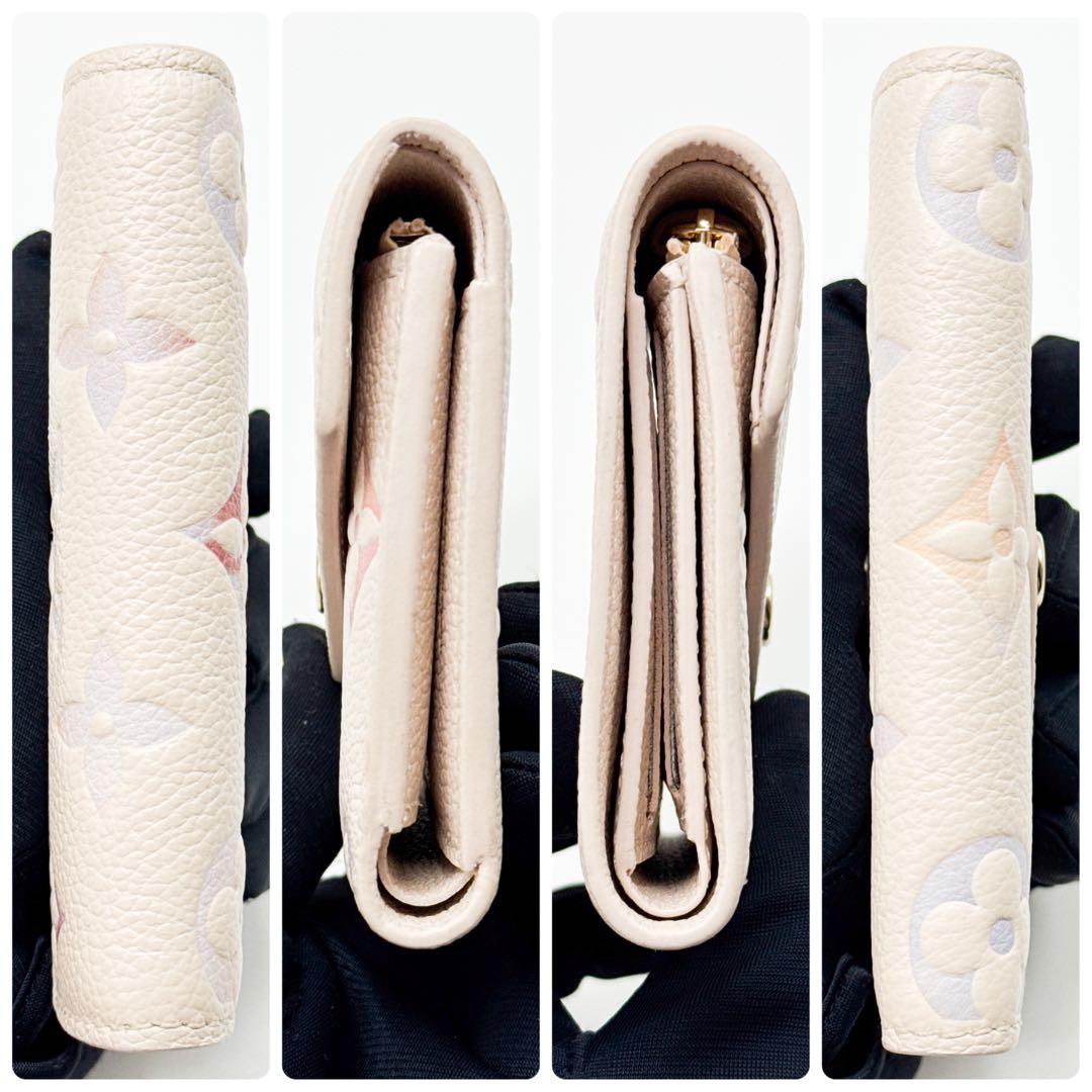 ルイヴィトン モノグラム アンプラント ヴィクトリーヌ 二つ折り財布 ホワイト