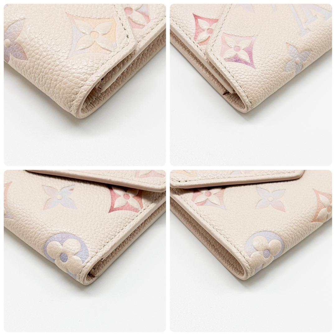 ルイヴィトン モノグラム アンプラント ヴィクトリーヌ 二つ折り財布 ホワイト