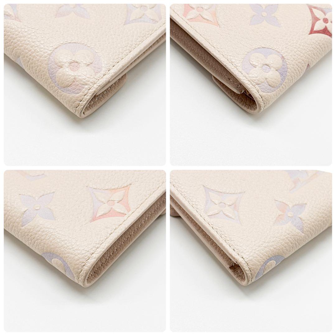 ルイヴィトン モノグラム アンプラント ヴィクトリーヌ 二つ折り財布 ホワイト