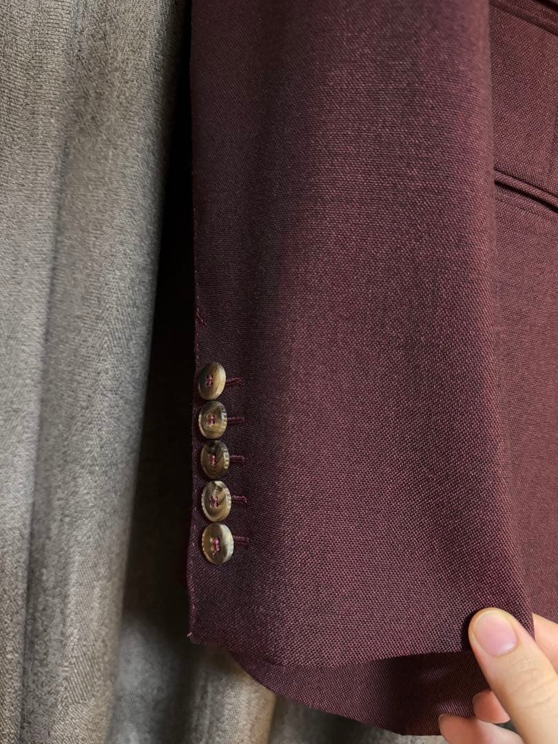 【GUCCI 】メンズ スーツ赤(上下) 美品