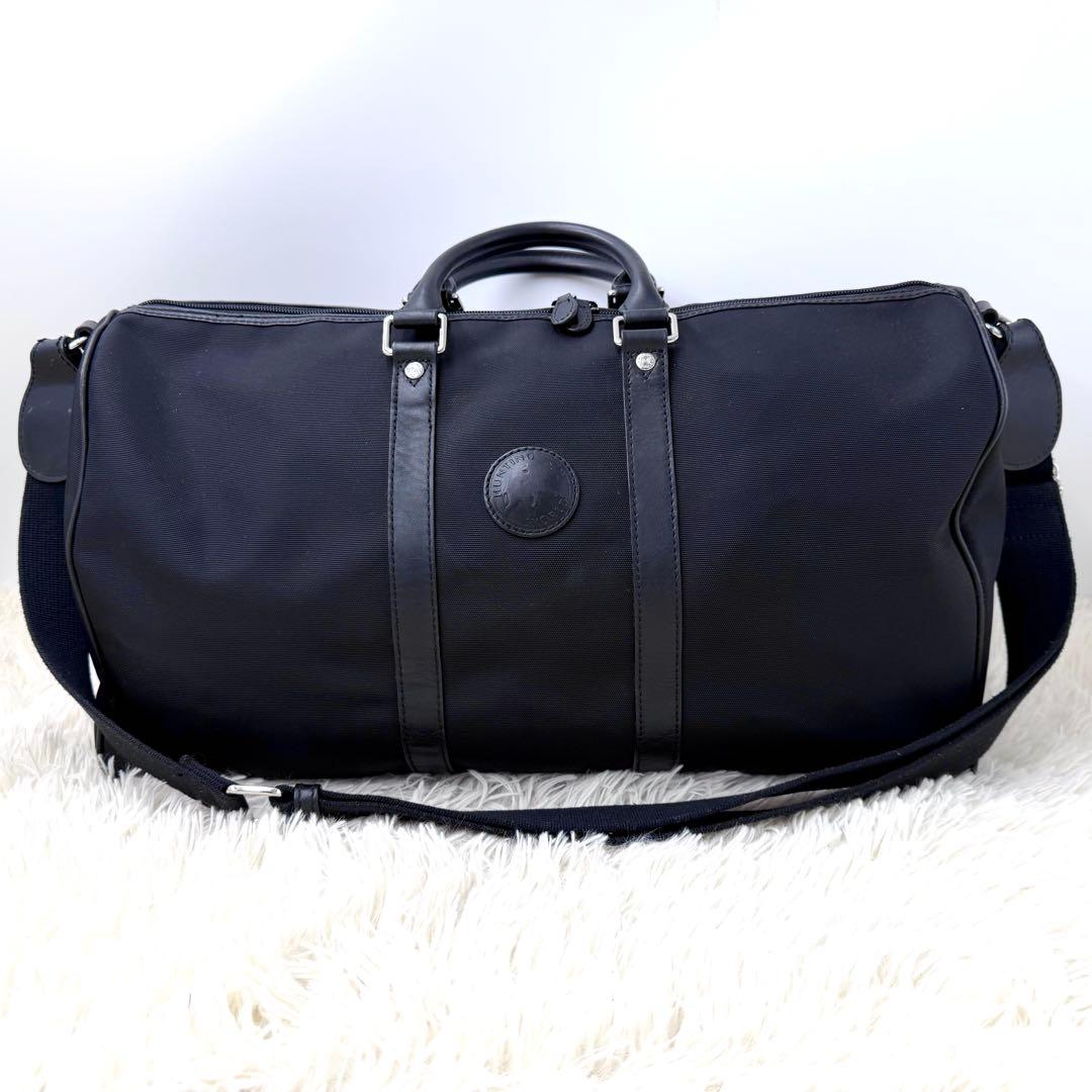 極美品✨ ハンティングワールド×ベンツ コラボ ボストンバッグ 2way 黒