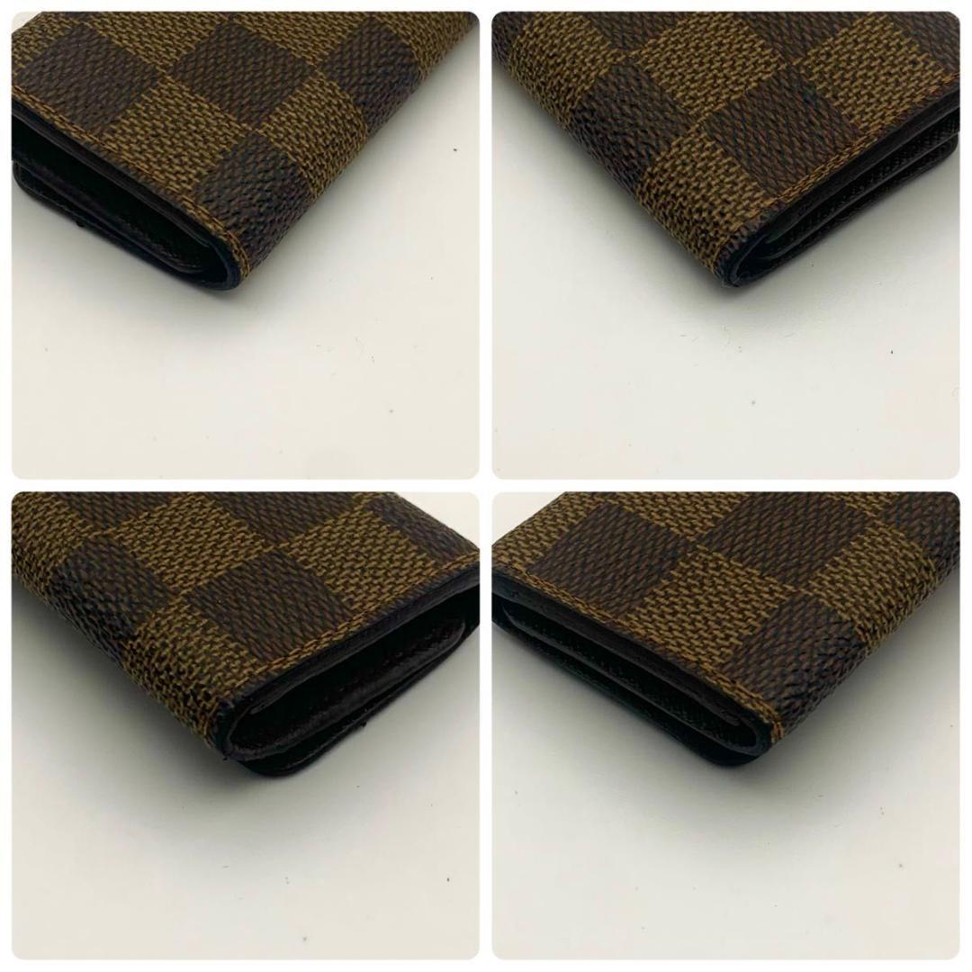 鑑定済み ルイヴィトン ミュルティクレ4 キーケース キーホルダー ダミエエベヌ