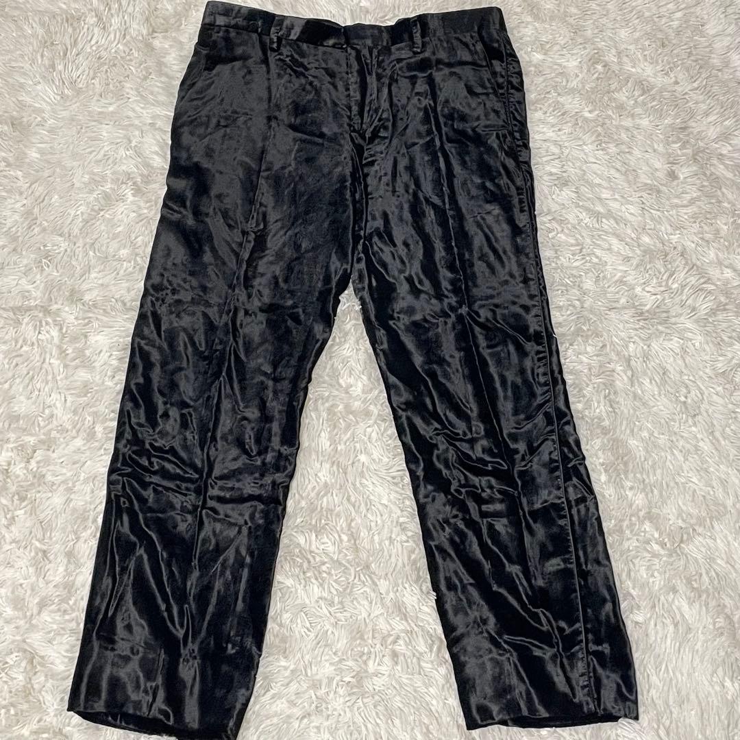 未使用級/XL エトロ スーツ　セットアップ　ペイズリー ベロア　宝石ボタン