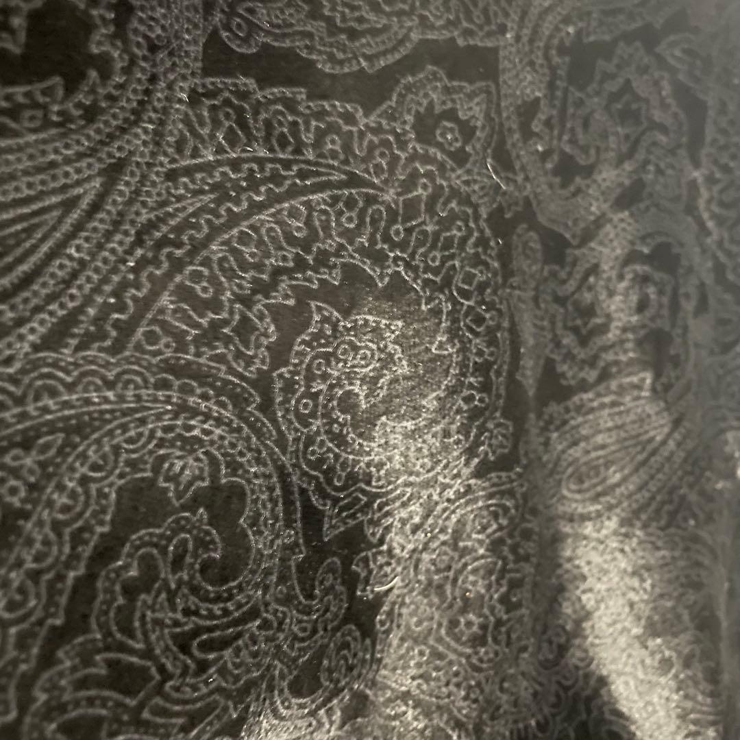 未使用級/XL エトロ スーツ　セットアップ　ペイズリー ベロア　宝石ボタン